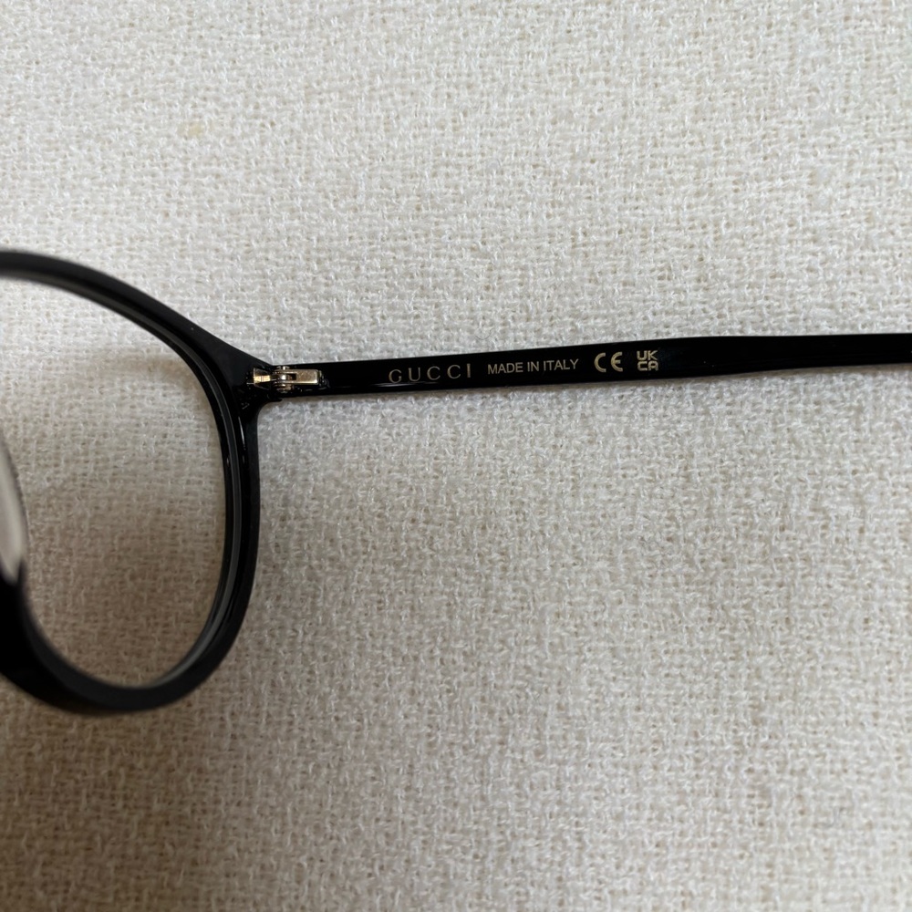 GUCCI Black Round Glasses GG0027O - Picture 10 of 16